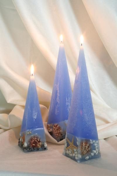 свечи в морском стиле