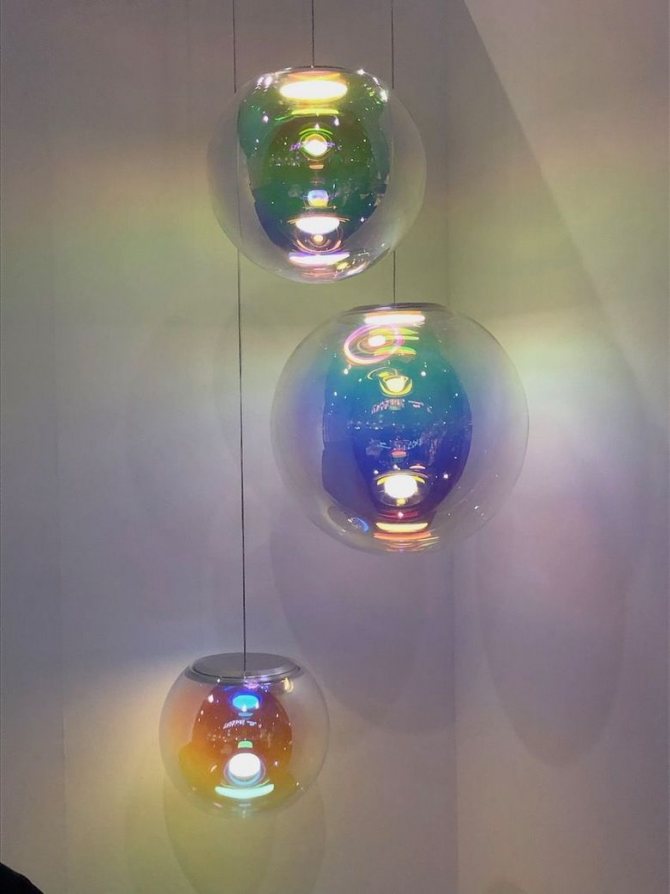 Светильники шары два в одном