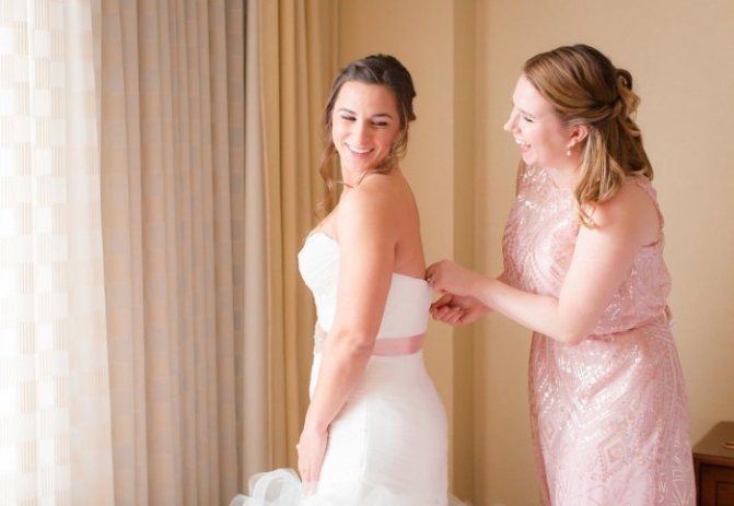 Свидетельница на свадьбе