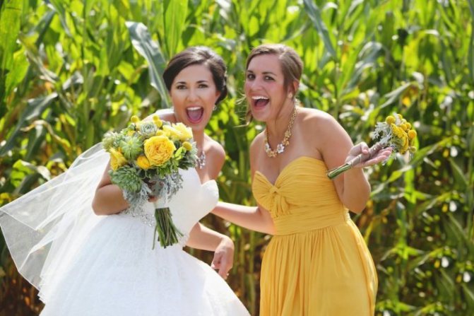 Свидетельница на свадьбе