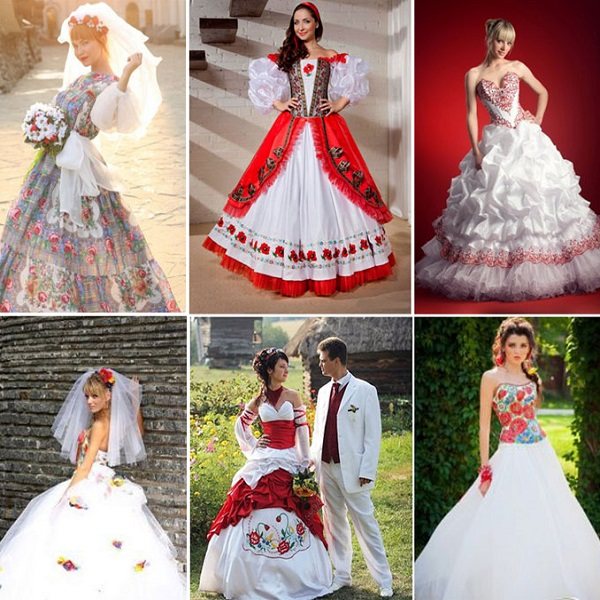 тематические свадебные платья