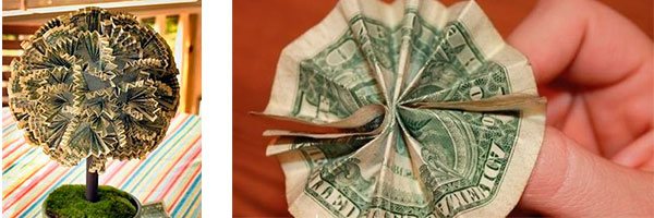 Топиарий из денег