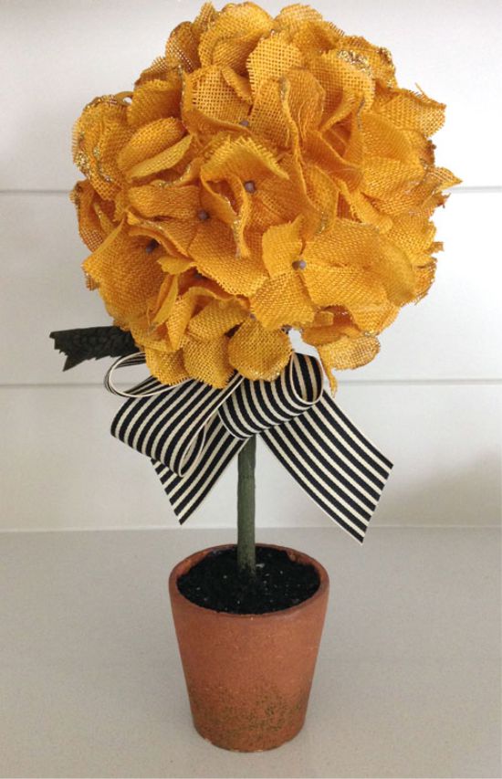 Топиарий в виде гортензии