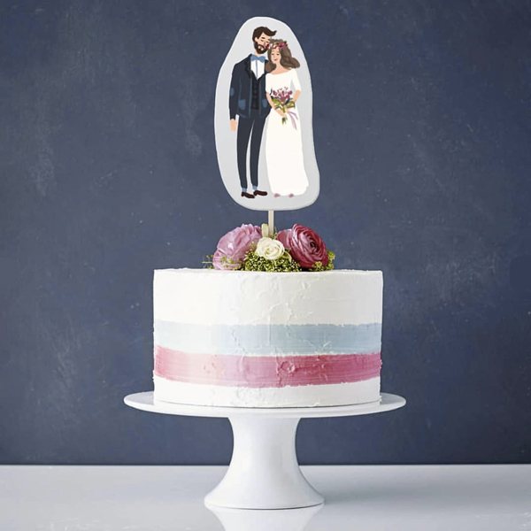 топпер для торта на свадьбу