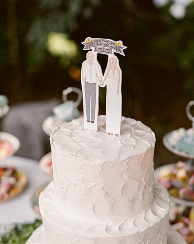 Торт на бумажную свадьбу