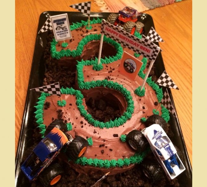 Торт на день рождения 3 года