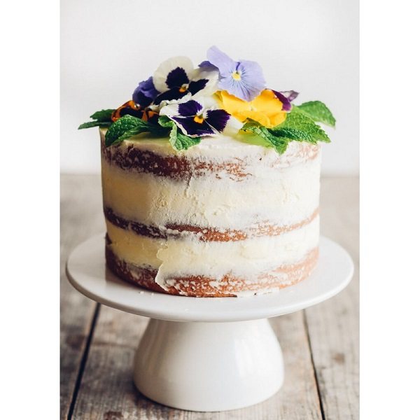 торт на свадьбу без мастики на подставке