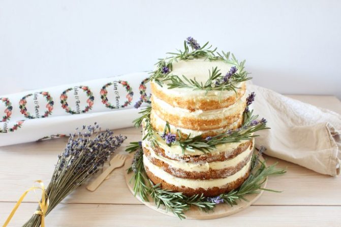 торт в стиле рустик 3