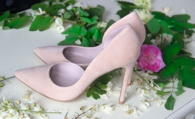 туфли к свадебному платью цвета айвори