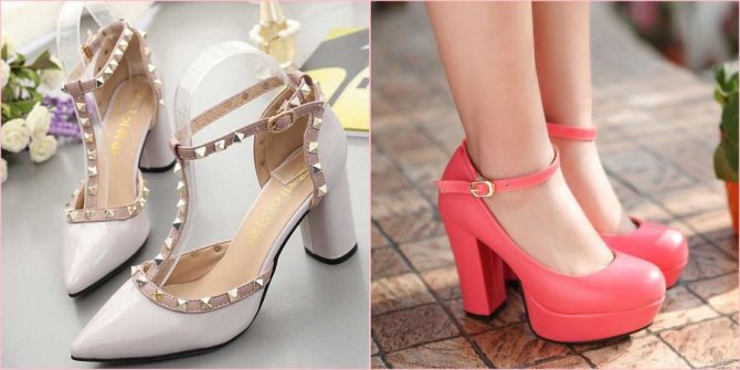 Туфли надевают с чулками или колготами