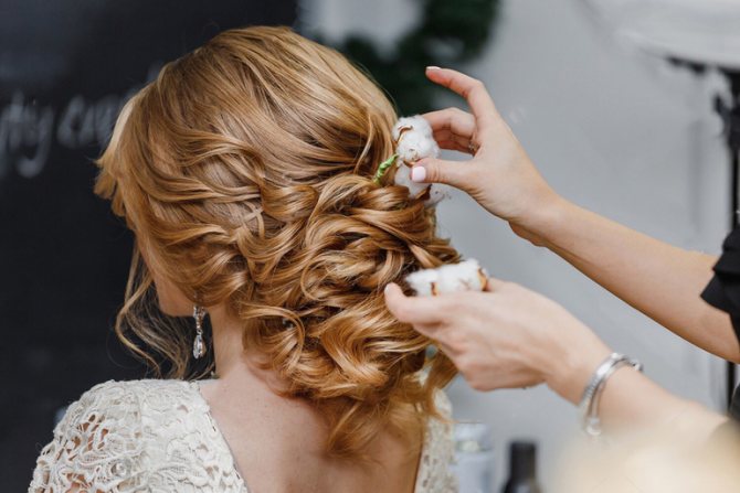 Укладка волос с короной