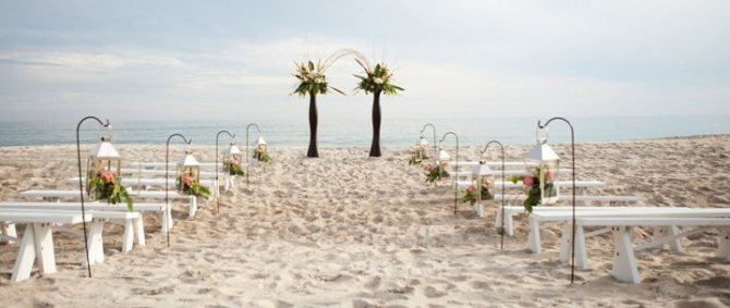 Украшение мест для гостей свадьбы