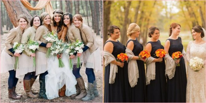 В осеннее время года можно утеплиться накидкой