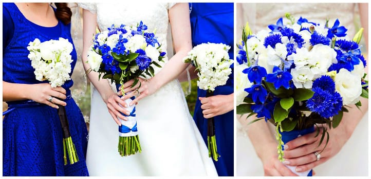 васильки в букетах