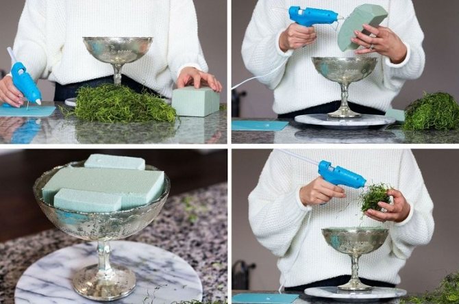 Ваза на крутящейся подставке