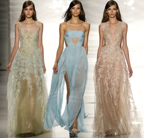 Вечерние платья на свадьбу для невесты: простые, кружевные, а силуэт, рыбка, для полных, голубые, белые, розовые. Фото модных вариантов