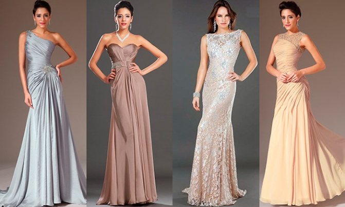 Вечерние платья на свадьбу