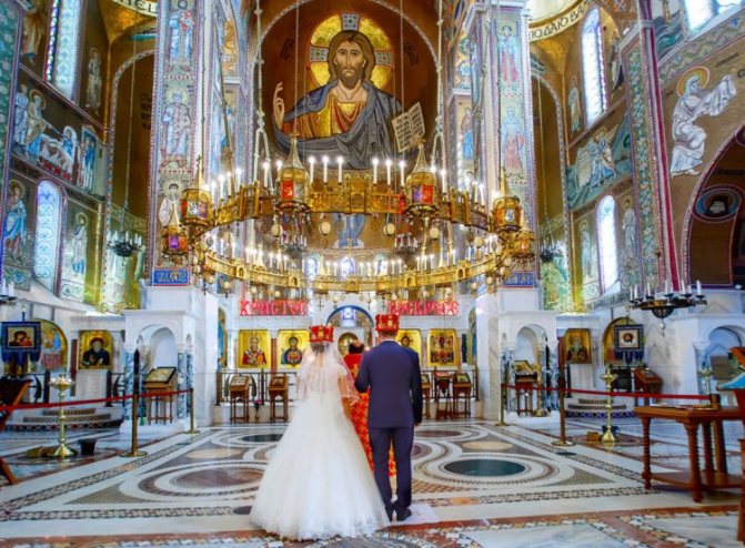 Венчание в церкви