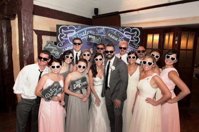 Веселая фотосессия на свадьбе