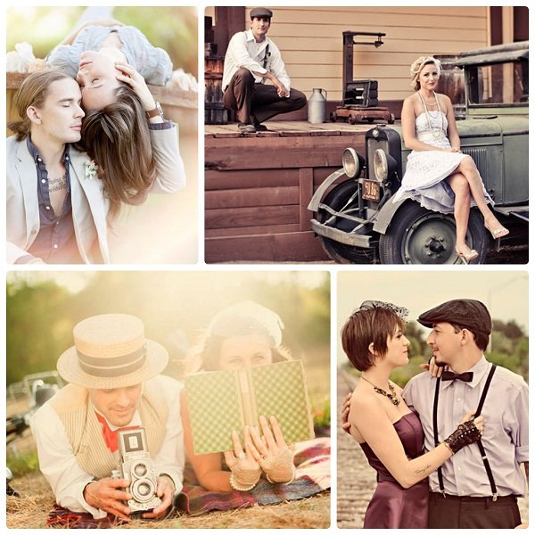 винтажные наряды на свадьбу