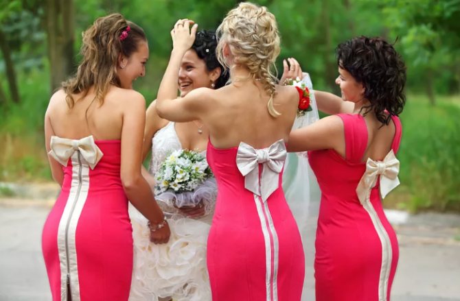 Внешний вид подружек невесты