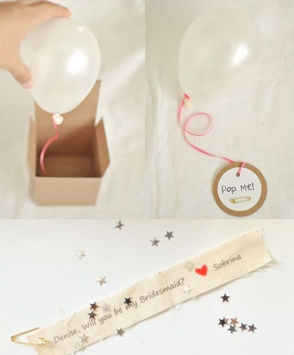 Воздушное приглашение на девичник