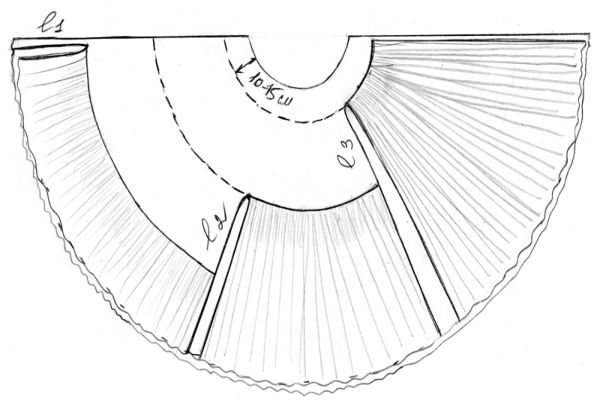 выкройка подъюбника