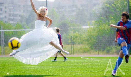 Выкуп невесты в футбольном стиле