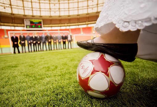 Выкуп невесты в футбольном стиле