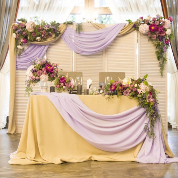 задник для оформления стола молодоженов