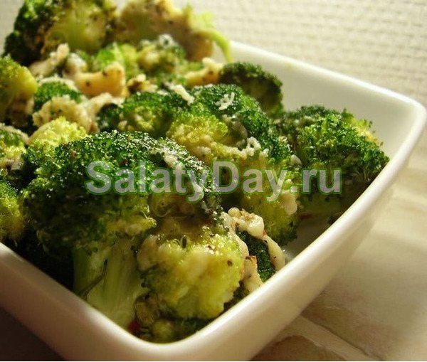 Закуска из брокколи с горчичной заправкой