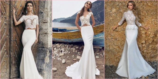 Замечательная идея для невесты надеть юбку-годе