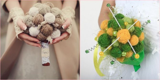 Заменяйте живые цветы на шерстяные клубки