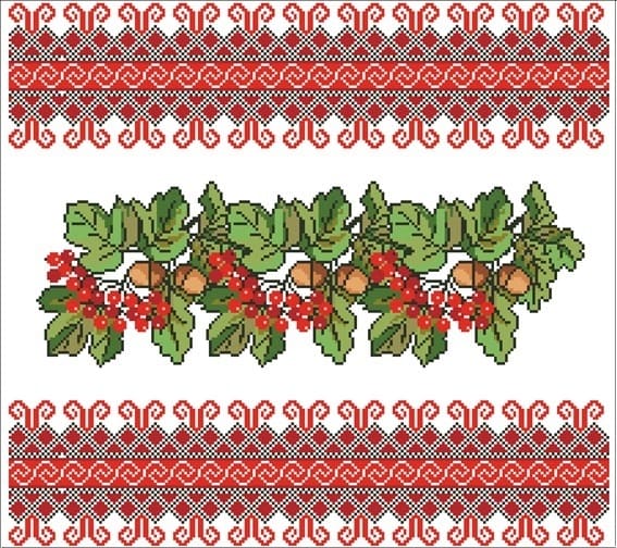 Желуди - орнамент рушника