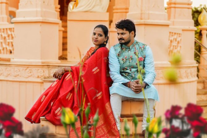 Жених и невеста в Индии