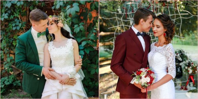 Жених может выбрать любую расцветку