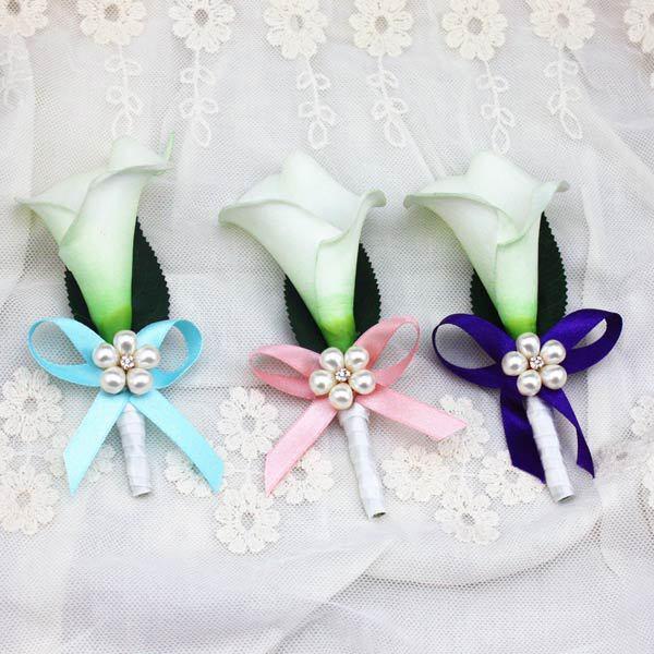 живые цветы для свадебных бутоньерок