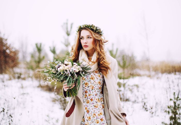зимний свадебный букет 4