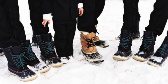 Зимняя обувь должна быть теплой