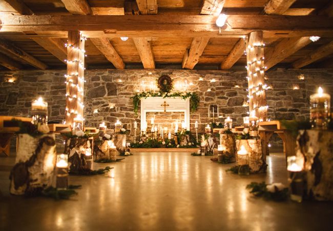 Зимняя свадьба в стиле рустик