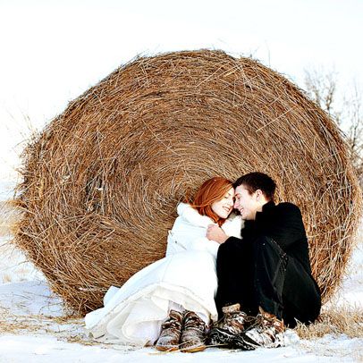 Зимняя свадьба в стиле рустик