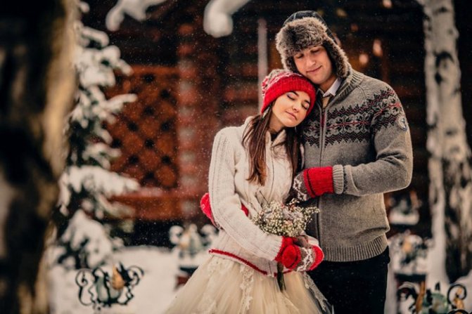 Зимняя свадьба в стиле рустик