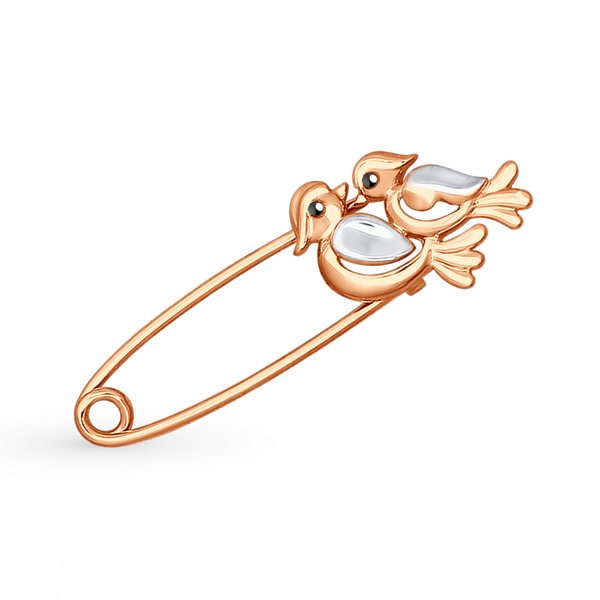 золотая брошь